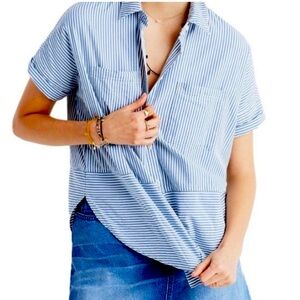 Madewell Courier Stripe Play Shirt - Large